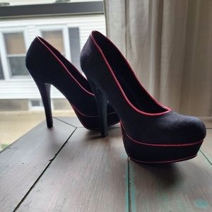 Hot Pink & Black Stilletos